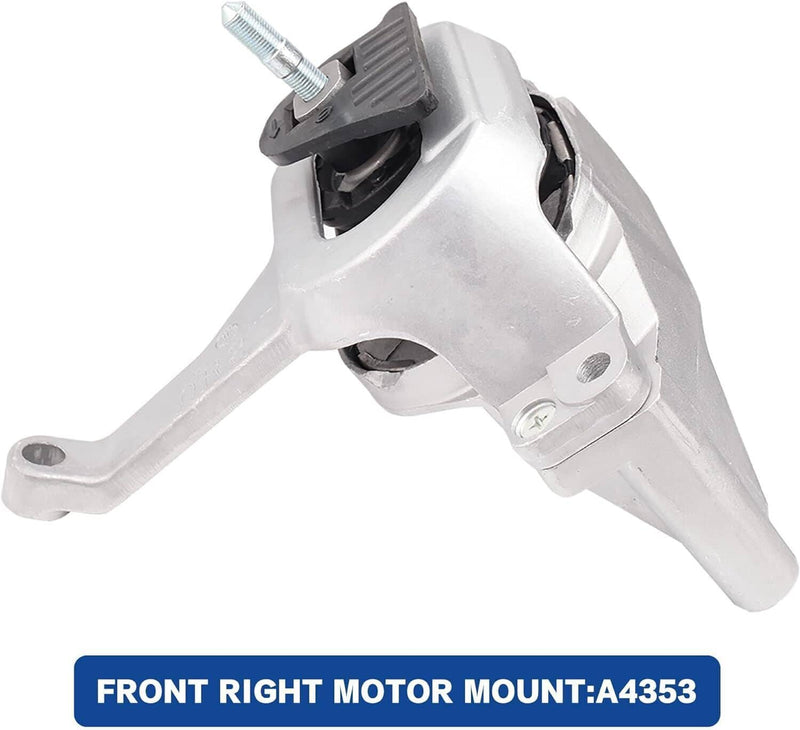 Engine Motor Transmission Mount Kit for Nissan Altima 07-15 L4 2.5L Auto CVT