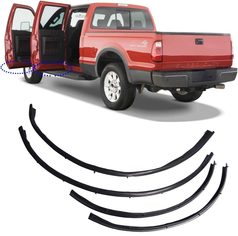 Front Rear Lower Door Weather Strip Seal for Ford F250 F350 Crew Cab 99-16