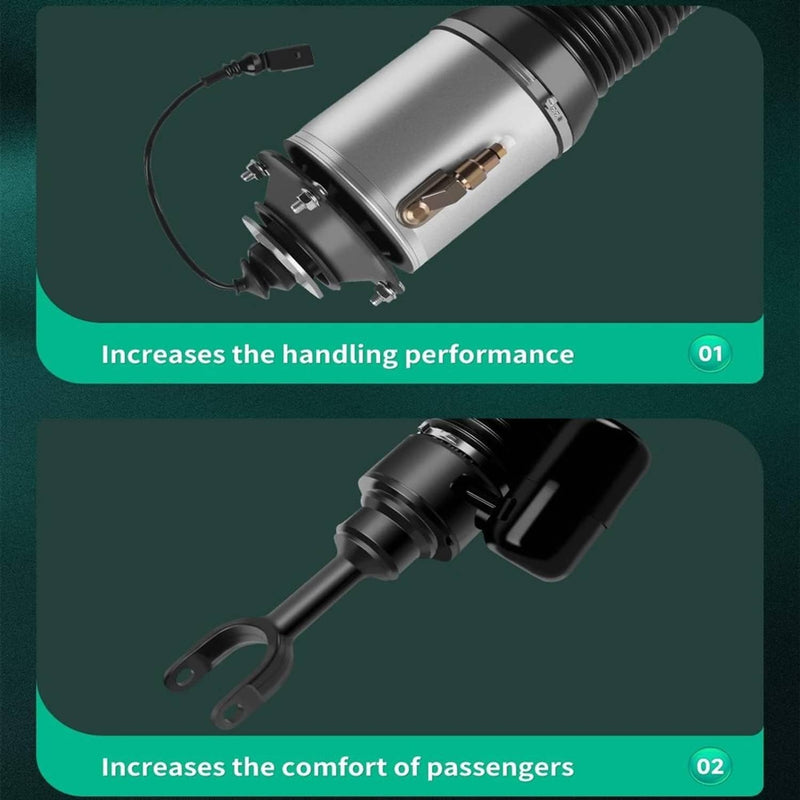 Front Air Suspension Struts Shock Pair for Bentley Continental GT