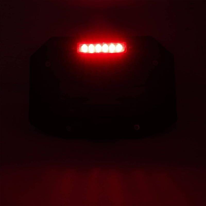 DURAFORCE Spare Tire License Plate With Third Brake Light for Jeep Wrangler JK 2007-2018