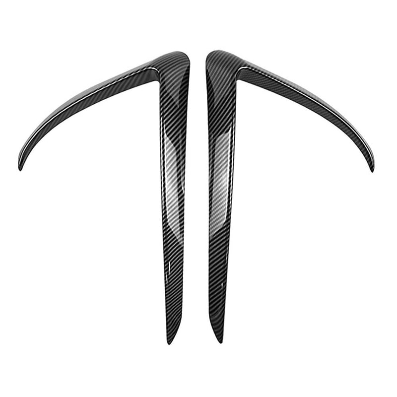 Front Fog Light Eyebrow Cover Trim Carbon Fiber Style for Tesla Model 3 2017+ U8