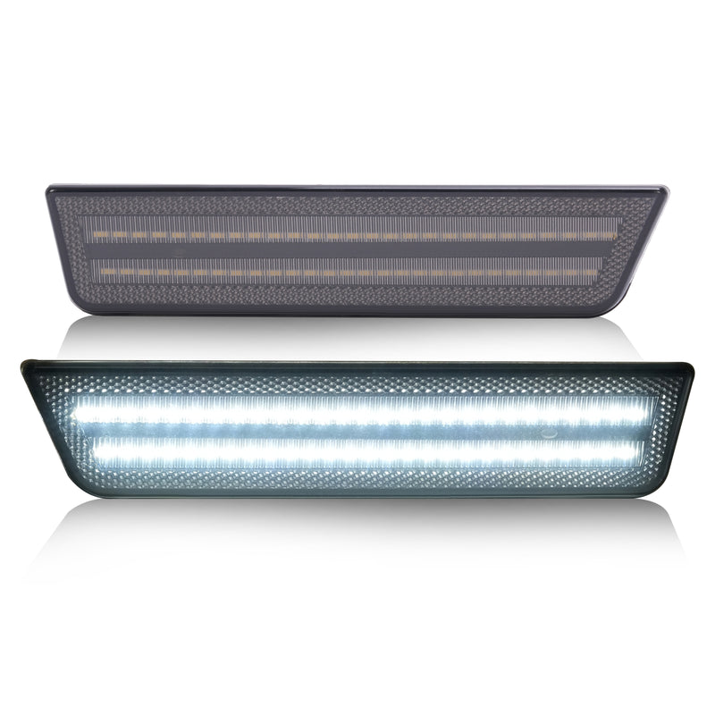 LED Front Side Marker Light White for Dodge Challenger Charger R/T Sedan 2008-14