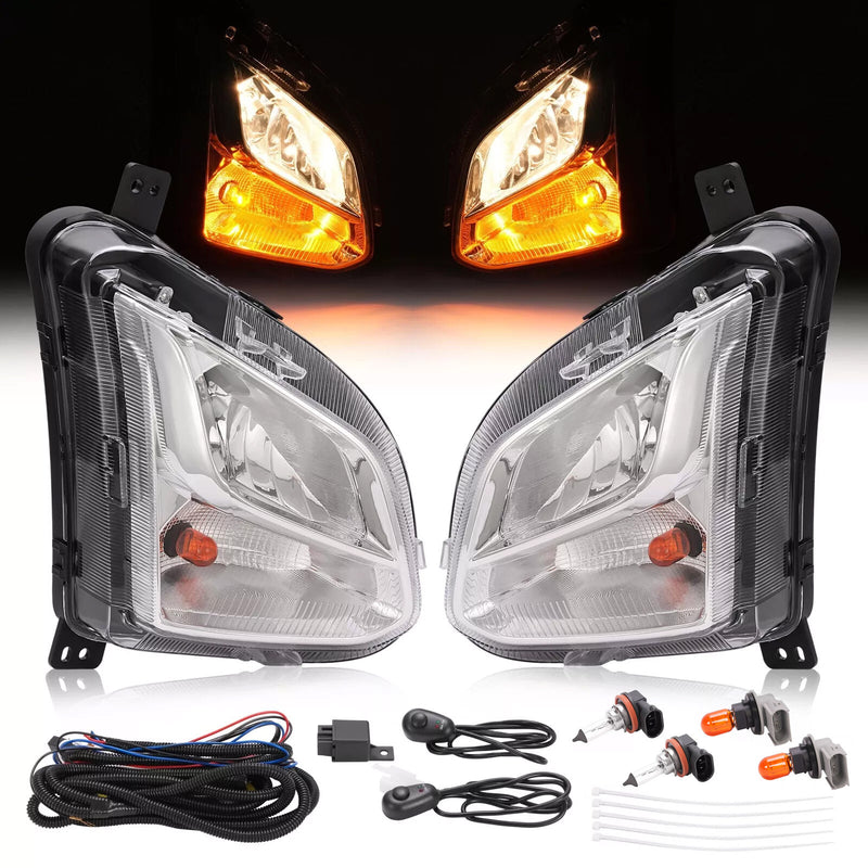 Fog Light Turn Signal Lamp With Wiring Bulbs for Chevy Equinox 2018-2021 Set