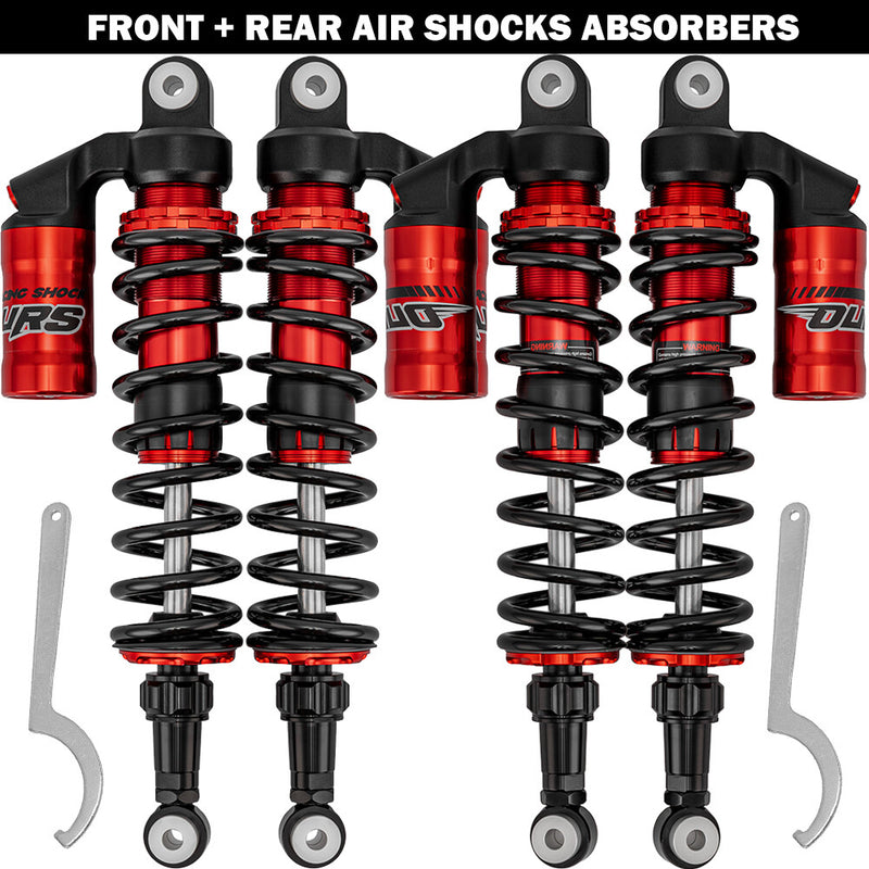 Front Rear Air Shocks Absorbers 380mm 420mm for Polaris RZR 170 2009-2021