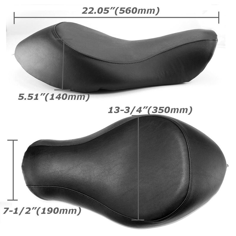 Front Rider Driver Solo Seat for Harley Sportster XL 883 1200 Custom 48 72 04-19