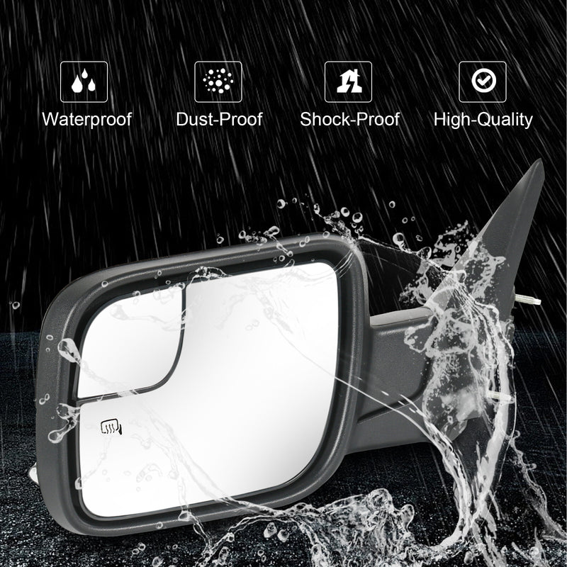Driver Side Heated Mirror w/ Puddle Light Power 7Pin for Ford Explorer 2016-2019