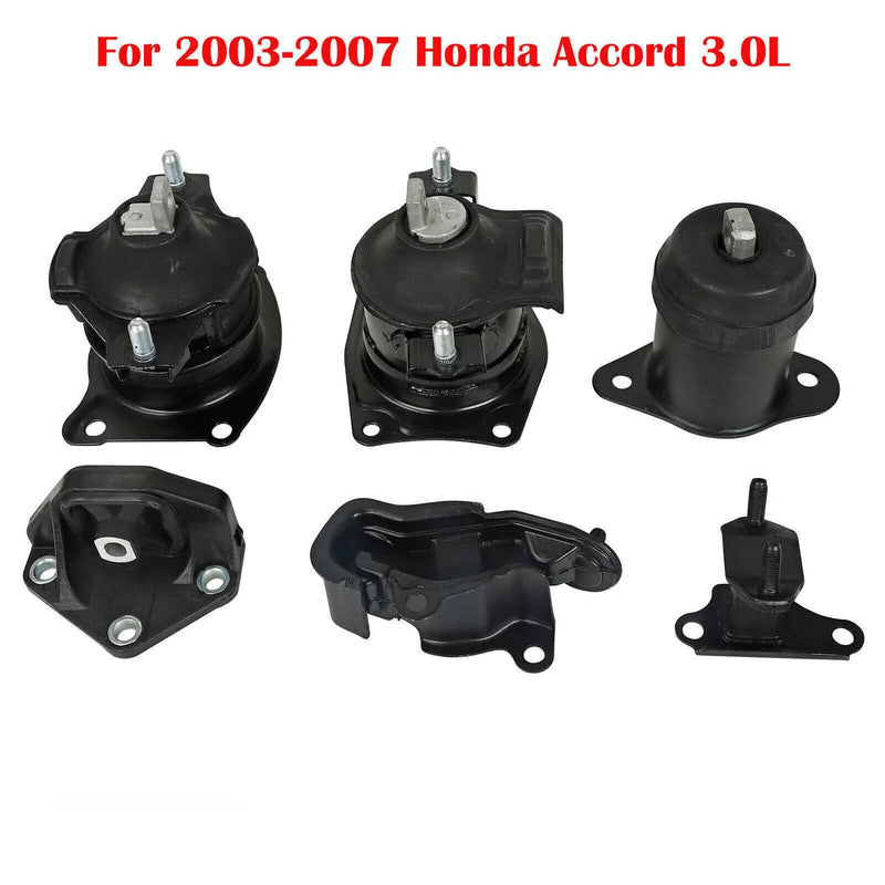 6PCS Engine Motor & Transmission Mount Set for 2003-2007 Honda Accord 2.4L
