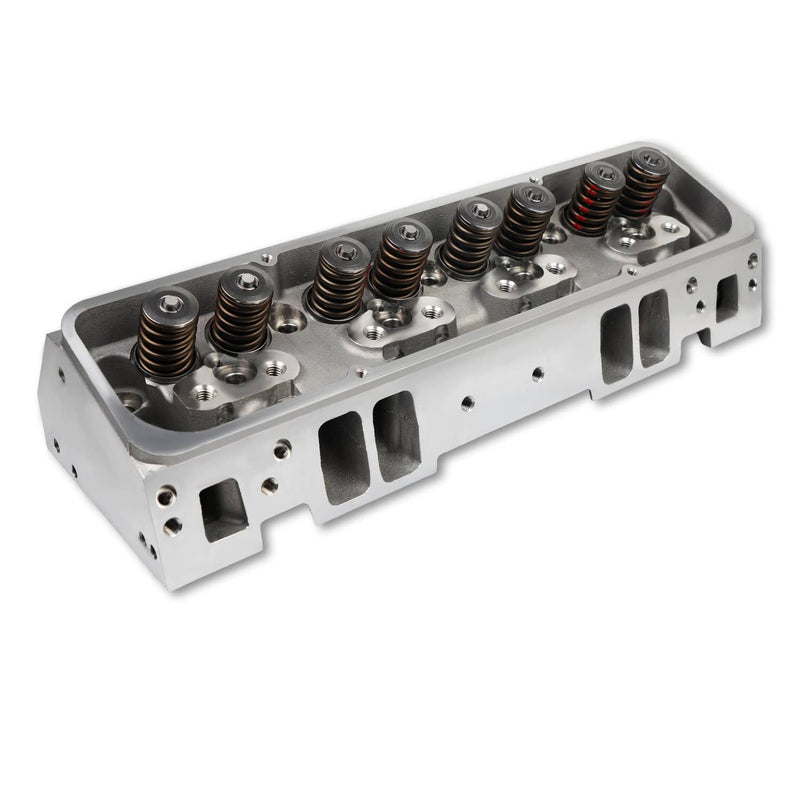 2x Aluminum Cylinder Heads Fit for SBC Chevy 350 190cc 64cc 2.02/1.60 Angle