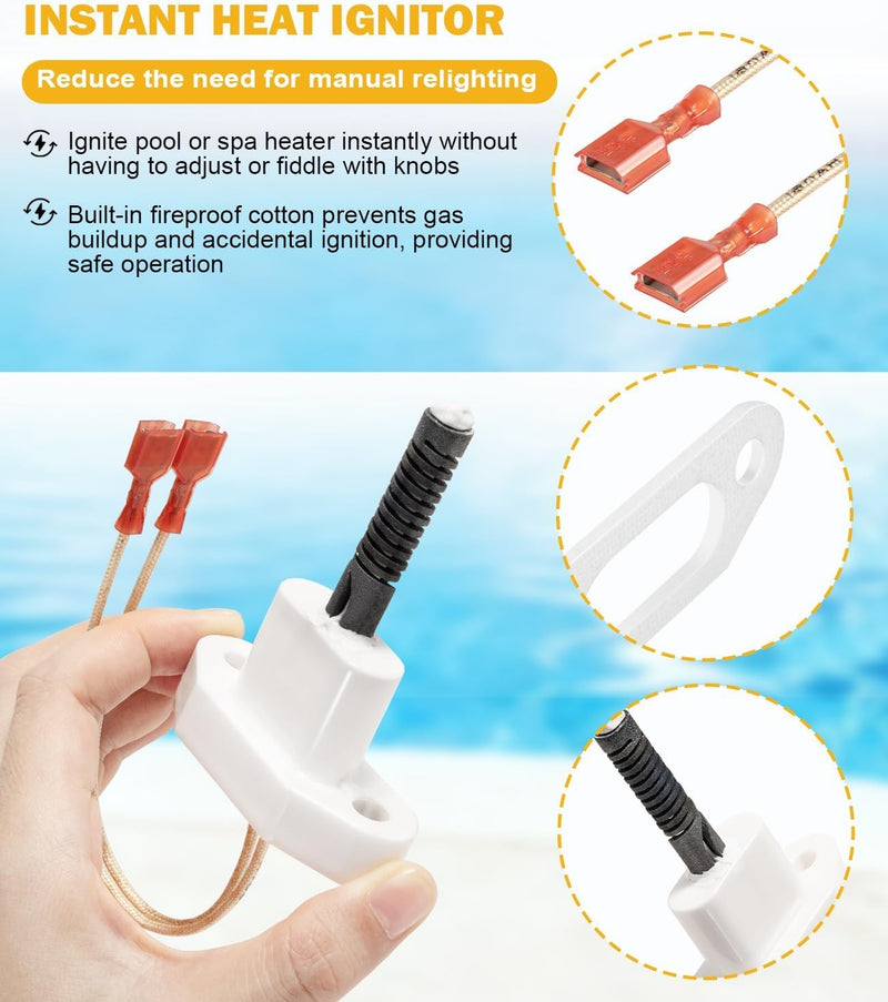 Surface Igniter Kit for Zodiac Jandy JXI 200 260 400 Pool Spa Heater