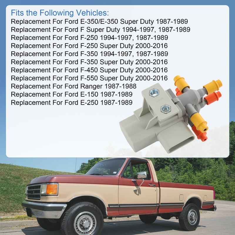 6C3Z9189A Fuel Tank Selector Valve Assembly 6 Ports for Ford Super Duty Diesel