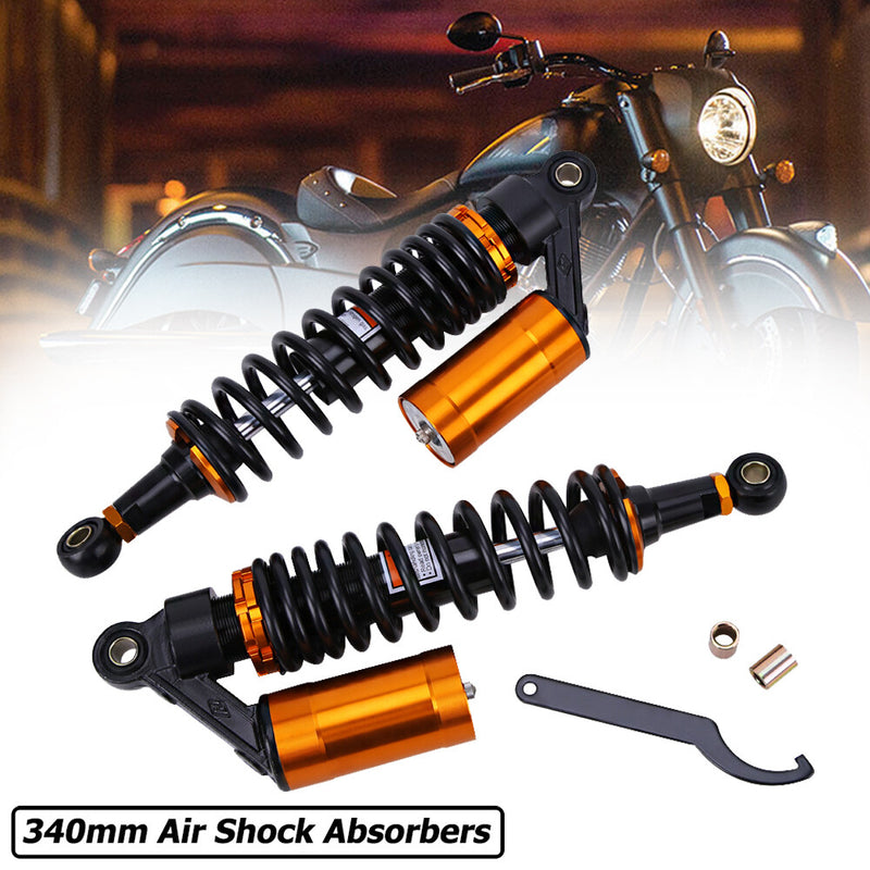 13.5" 343mm Shocks Absorbers Suspension Black for Harley Electra Street Glide 2