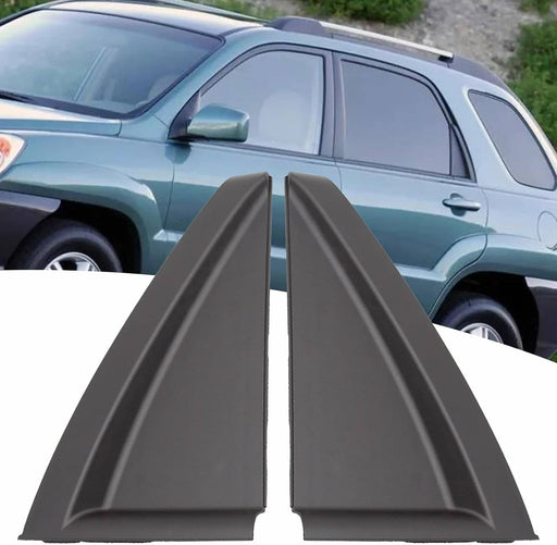 DURAFORCE 2005-2010 Kia Sportage 2x Rear Left Right Door Outside Delta Molding for Kia