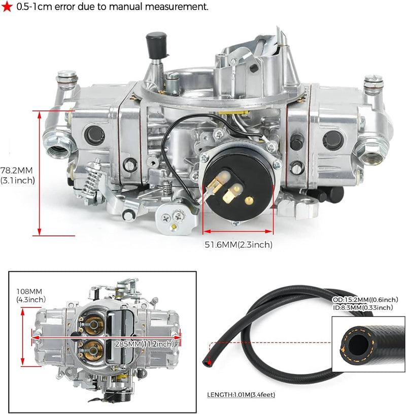 4 Barrel 650 CFM Holley Brawler Double-Pumper Carburetor Electric Choke