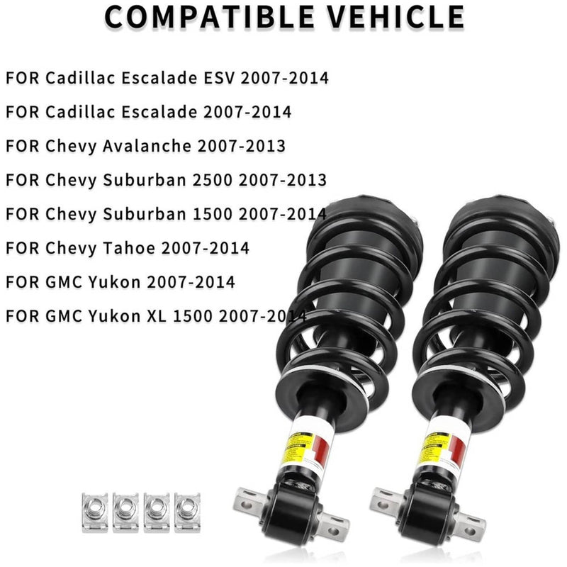 Front Rear Shock Struts w/ Magneride for Cadillac Escalade Tahoe GMC 2007-2014