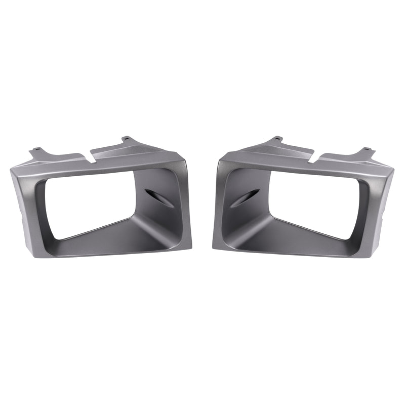 Headlight Door Set Bezel for Ford Super Duty F250 F350 F450 F550 1999-2004 2PCS