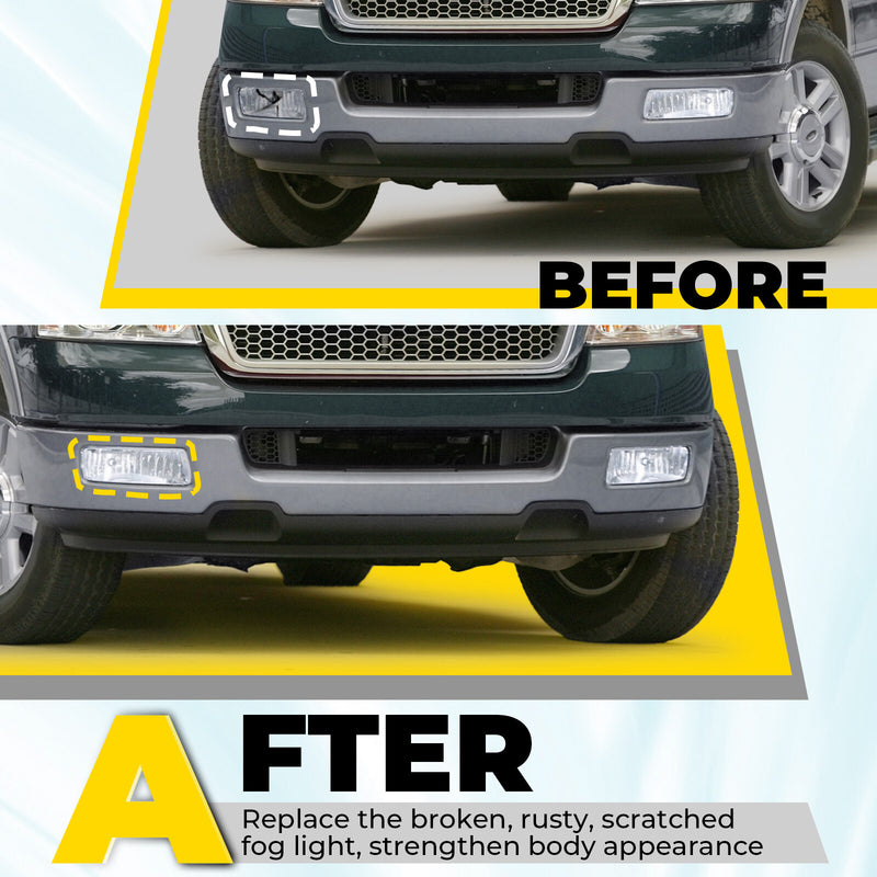 Right Fog Light for Ford F150 2004 2005 2006 Lincoln Mark LT 2006 With Bracket