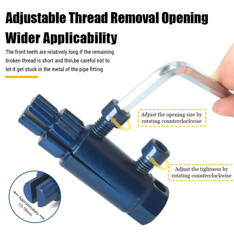 Broken Pipe Thread Extractor Stripped Screw Extractor Broken Thread Extractor