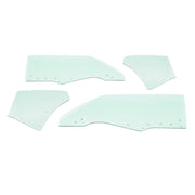 DURAFORCE Quarter Side Window Glass for Chevy Chevelle Malibu 1970-1972 2 Door 4 Pcs