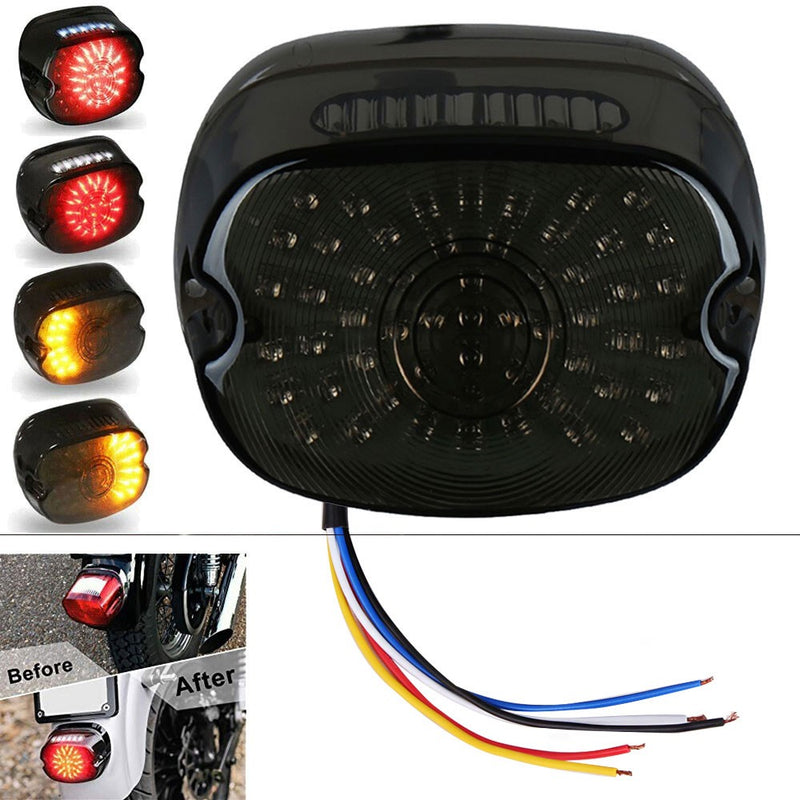 Smoke LED Tail Light Brake Rear for Harley Road King Electra Glide Tour Dyna FXR