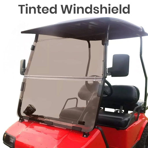 DURAFORCE Tinted Fold Down Golf Cart Windshield Windscreen for Club Car DS 2000.5-Up