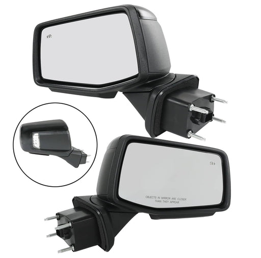 DURAFORCE Pair Mirror for 2019-2024 Chevy Silverado 1500 Power Glass Heated Temp Sensor