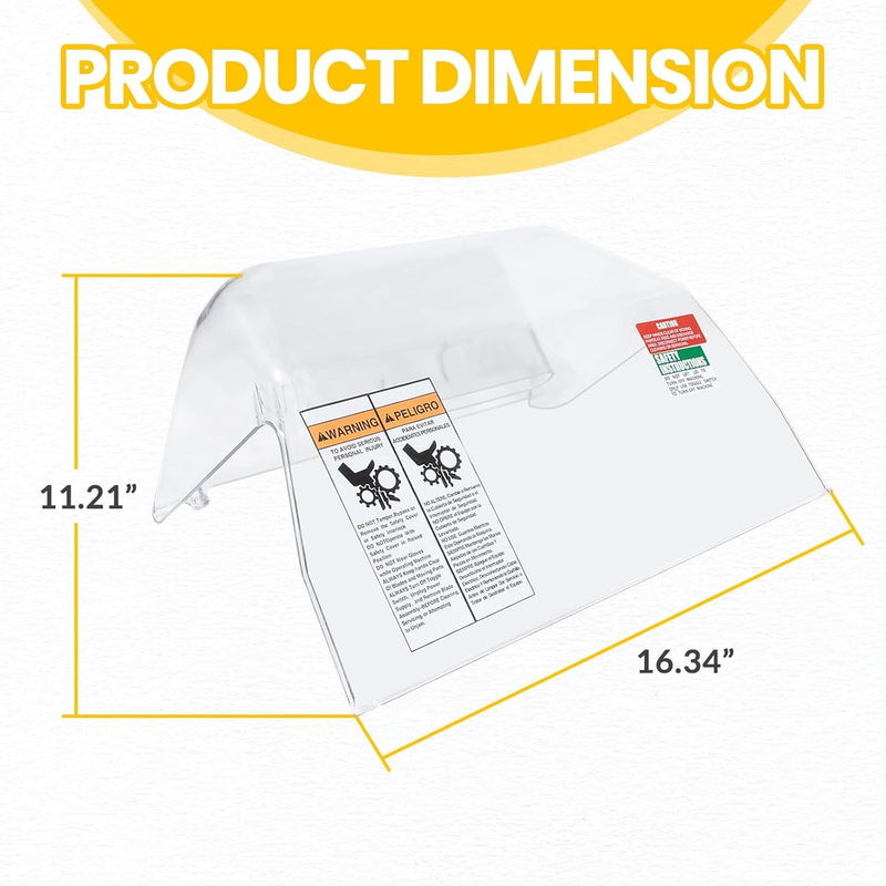 T3247-1 TA3096M2 Clear Plastic Safety Cover for Biro Tenderizers Pro 9 Sir Steak