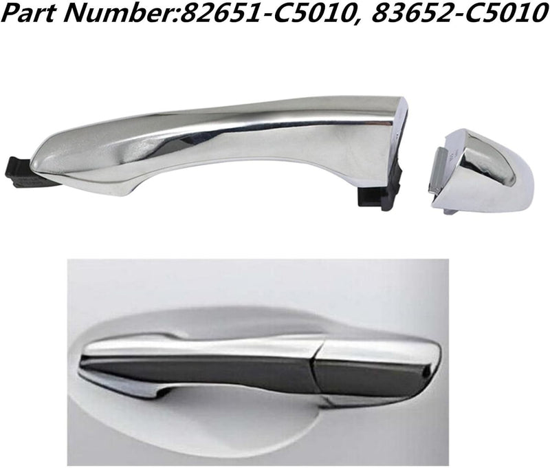 Rear Left Driver Side Outside Exterior Door Handle for 2016-2020 Kia Sorento