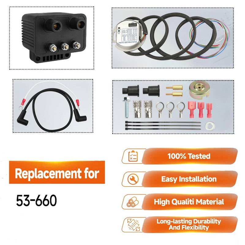 Single Fire Programmable Ignition Kit for Harley-Davidson Big Twin Evo