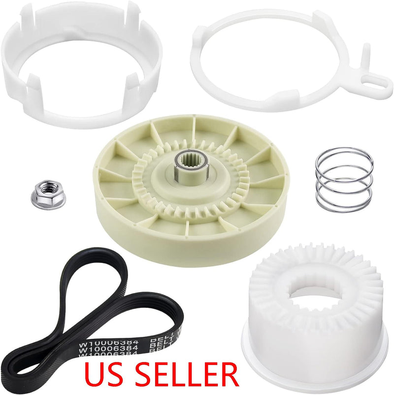 Washer Pulley Clutch Kit Drive Belt for Whirlpool Kenmore Maytag