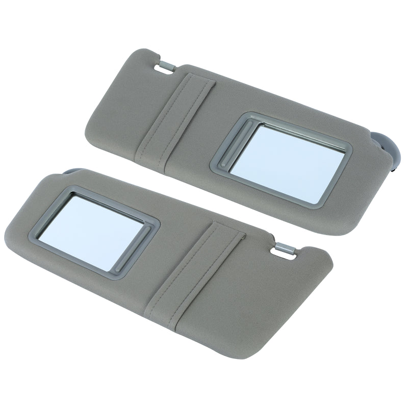 Sun Visor Left & Right Side With Sunroof Gray for Toyota Camry 2007-2011 Pair