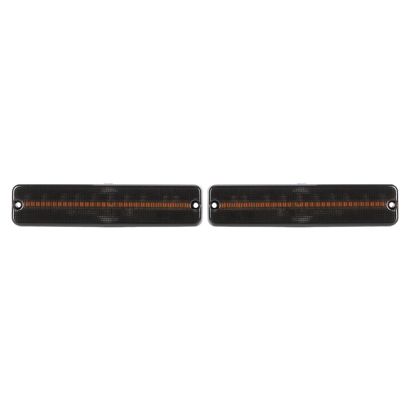 Front Side Marker Lights Turn Signal for Jeep Wrangler YJ 1987-1995 Smoked Amber