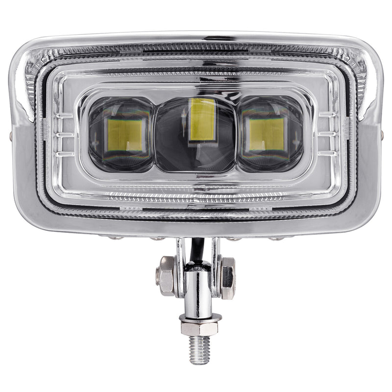 Squared LED Headlight with Hi/Lo Beam for Harley Honda Chopper Bobber Custom