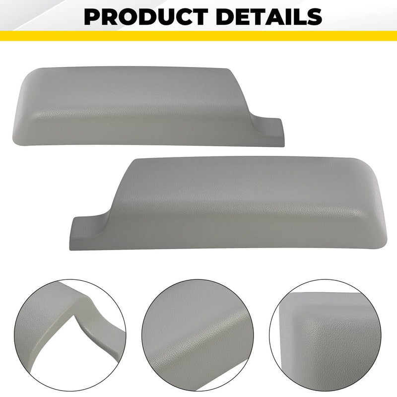 DURAFORCE Gray Door Panel Arm Rest Repair Caps Covers ABS for Astro Safari 1996-2005 Pair