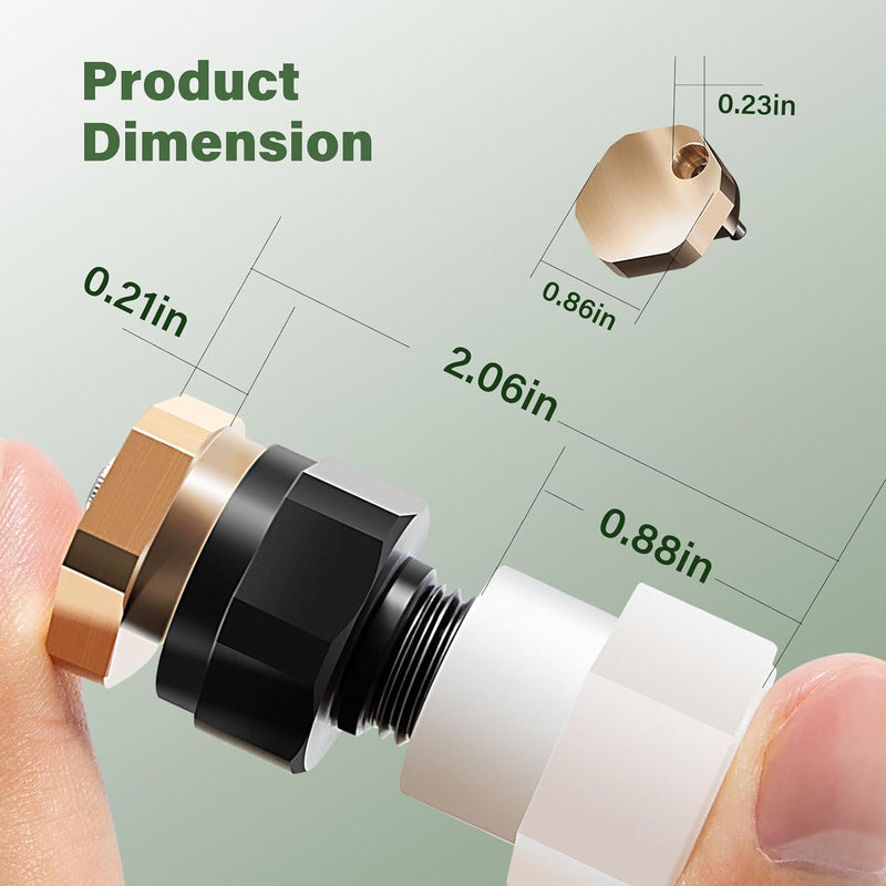 BN2BP125FWX-CS Full Pattern 16ft Broadcast Spray Boomless Nozzle for 2GPM Pump