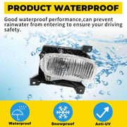 DURAFORCE Fog Light Assembly Passenger Clear Lens with Bulb for Toyota Tundra 2000-2006