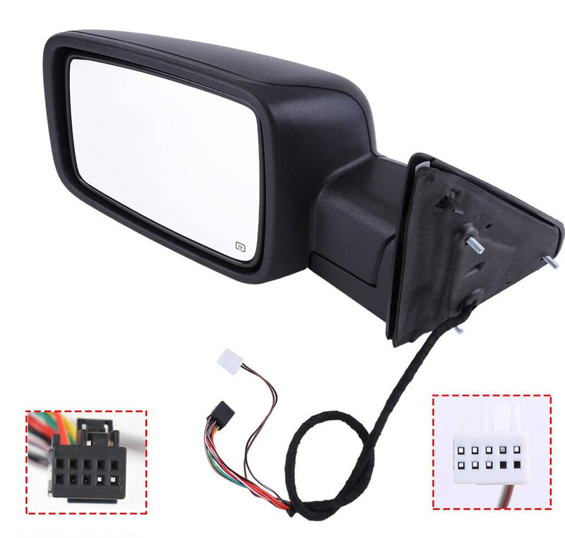 Left Driver Mirror Heated Temp Sensor Power Fold for 2013-2019 Dodge Ram 1500