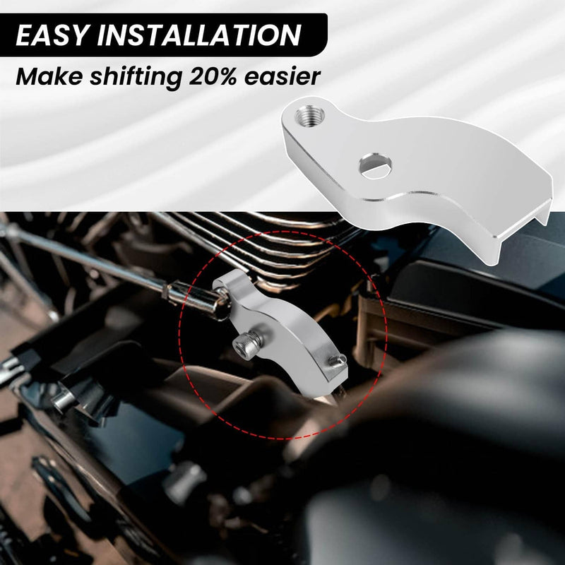 Chrome Gear Shift Neutral Assist Bracket for Harley M8 Softail Touring Bagger