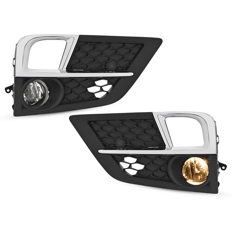 Front Bumper Fog Lamp Bezel Chrome Trim for Honda Odyssey 2018-2020 Set