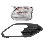 DURAFORCE Right Side Fog Light with Black Bezel Cover for Ford Escape Kuga 2017 2018 2019