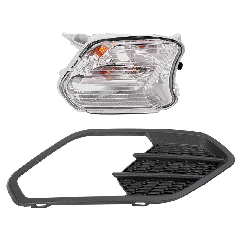 DURAFORCE Right Side Fog Light with Black Bezel Cover for Ford Escape Kuga 2017 2018 2019