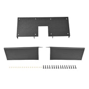 DURAFORCE Curved Rear Bumper Lip Diffuser Splitter Valance for Honda Civic 2012-2015 3 Pcs