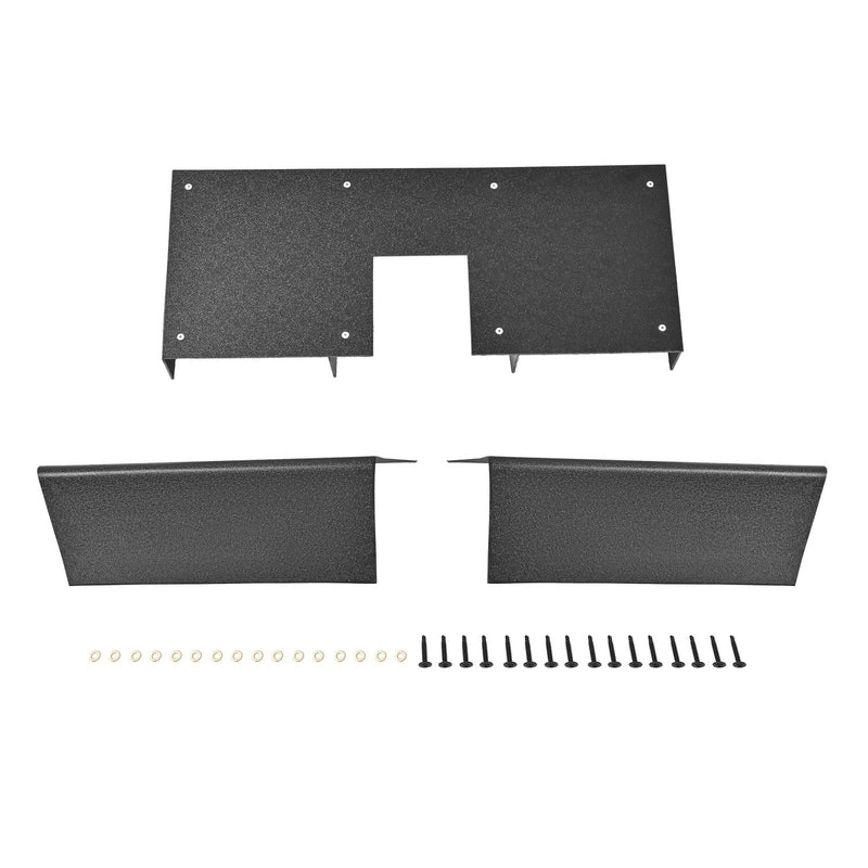 DURAFORCE Curved Rear Bumper Lip Diffuser Splitter Valance for Honda Civic 2012-2015 3 Pcs