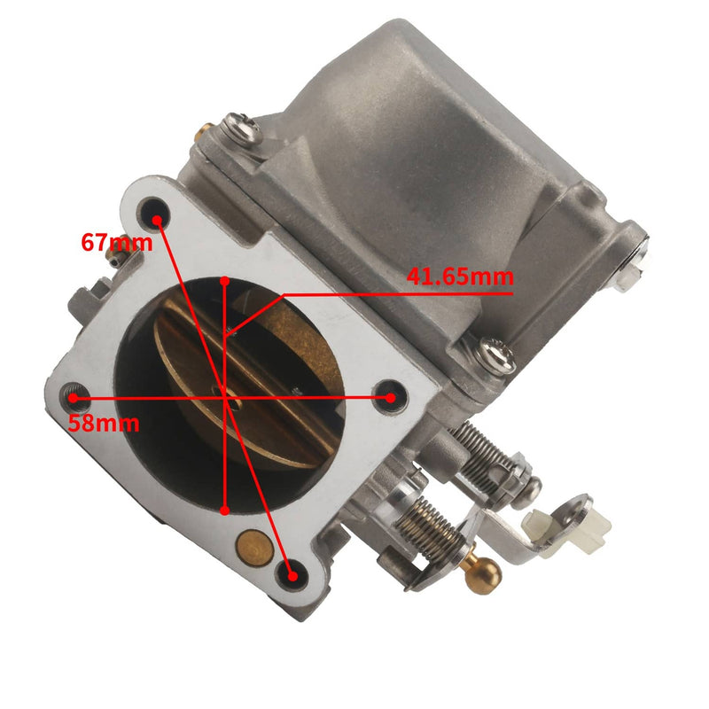 DURAFORCE Outboard Carburetor Sets for Yamaha 2 Stroke 3 Cylinder 75HP 85HP Engine