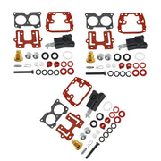 DURAFORCE 439076 398526 Carburetor Repair Kit Assembly for OMC BRP Johnson Evinrude 3 Pcs