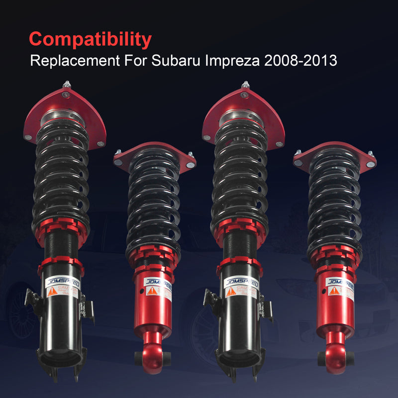 Coilover Struts Shock Suspension Kit for 2008-2013 Subaru Impreza Adj. Height