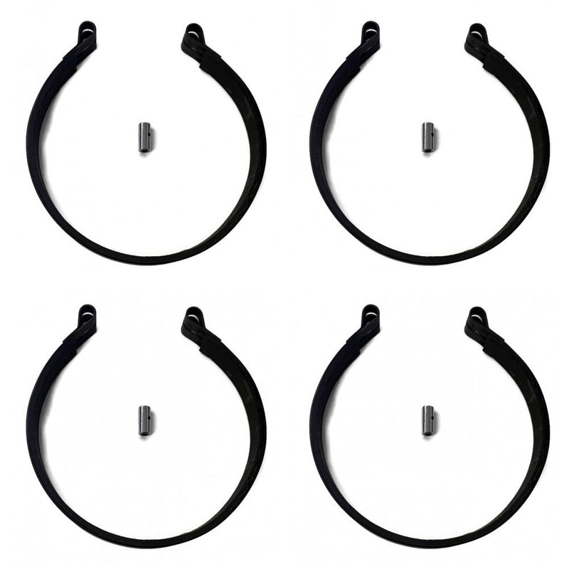 DURAFORCE 6 Inch Brake Bands and Pin for Go Kart Quad ATV 4 Wheeler Mini Bike 4 Pack