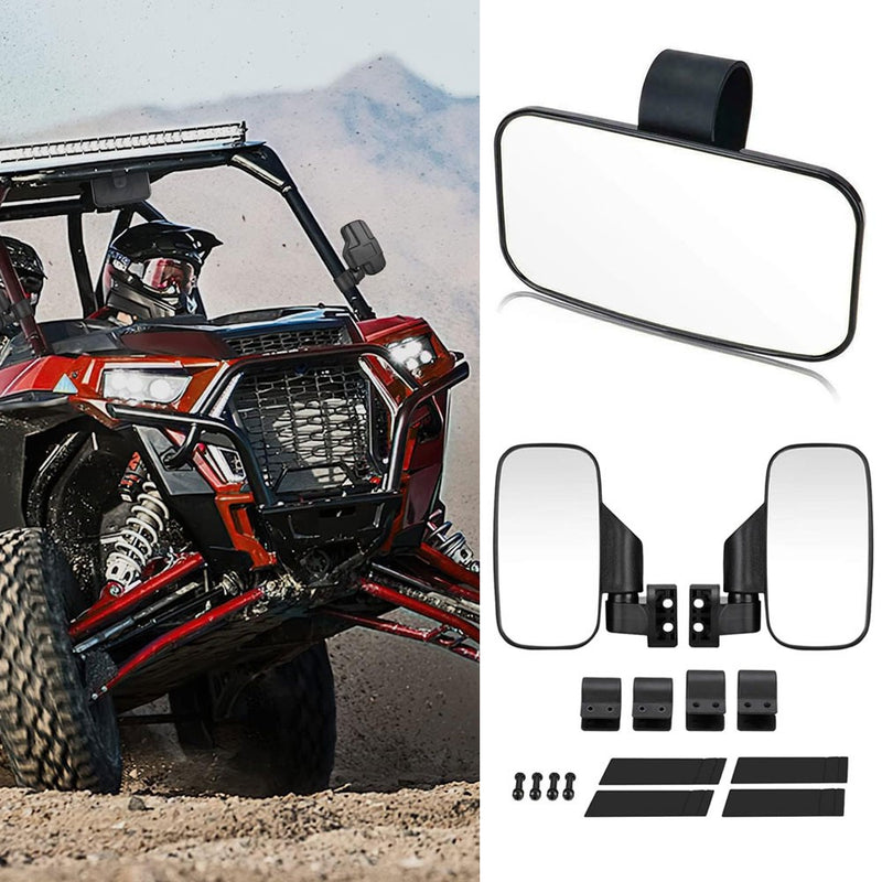 1.75" & 2" UTV Rear View Center Mirror for Polaris RZR PRO XP 4 Honda Talon 1000