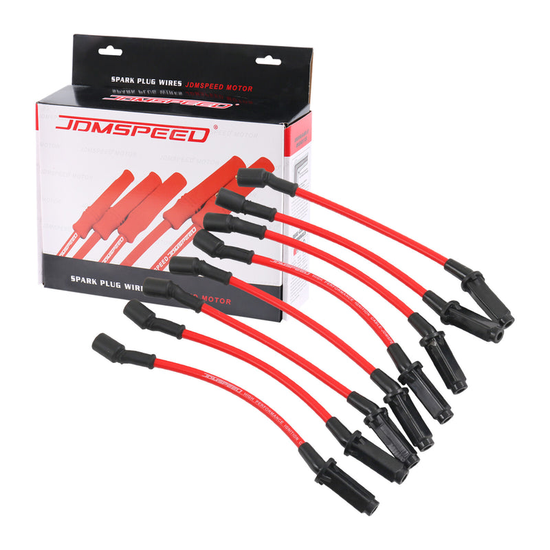 JDMSPEED Spark Plug Wires Set for Chevy GMC LS1 Vortec 4.8L 5.3L 6.0L