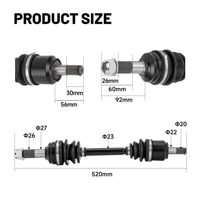 44220-HR3-A21 CV Axle Shaft Assembly Front LH RH for Honda Rancher 420 2017-2024