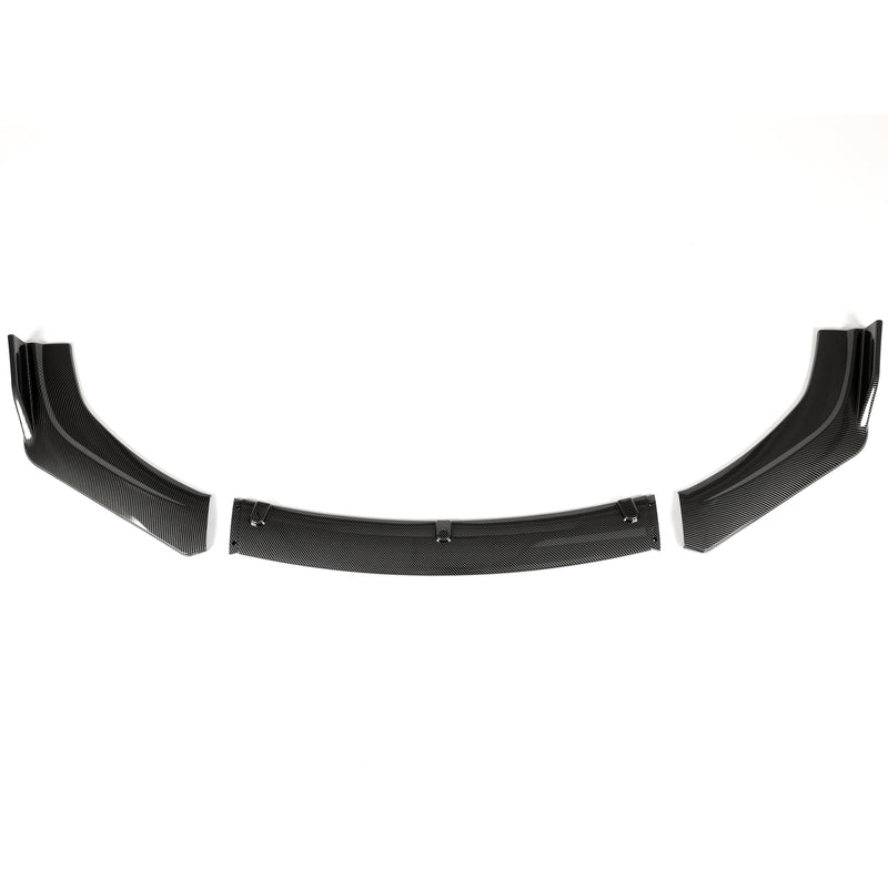 Front Bumper Lip Body Kit Spoiler Chin Carbon Look for Honda Civic 2016-2021